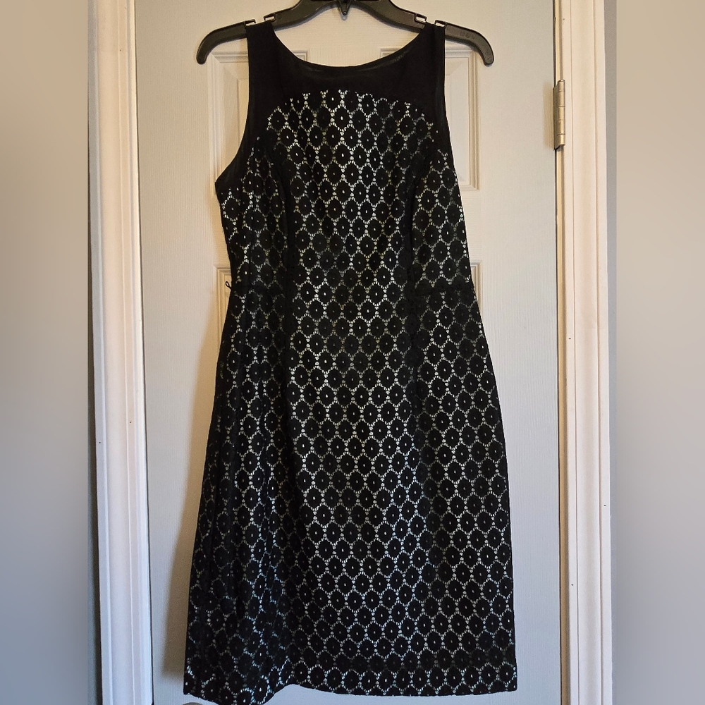 Worthington Black and White Geometric Maxi Dress
